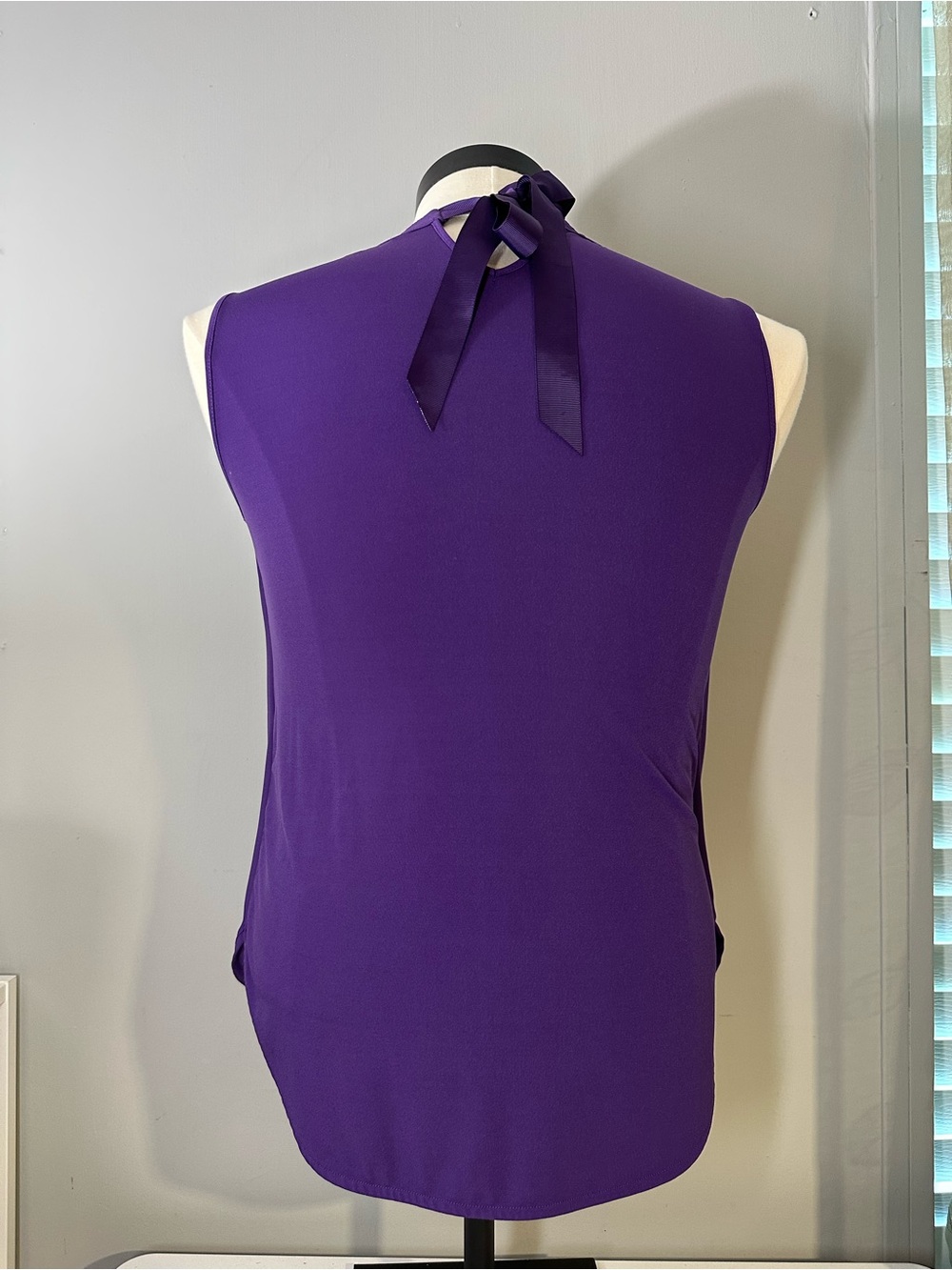 41 Hawthorn Violet Twist Neck Blouse - Picture 10 of 12